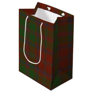 Sacola Para Presentes Média Stewart Tartan