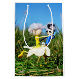 Sacola Para Presentes Média Stijldansende Fubby's in Narcissen jurk.