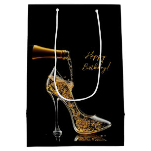 Sacola Para Presentes Média Stiletto e Espumante - Saco-presente
