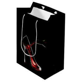 Sacola Para Presentes Média Stiletto e Wine Gift Bag