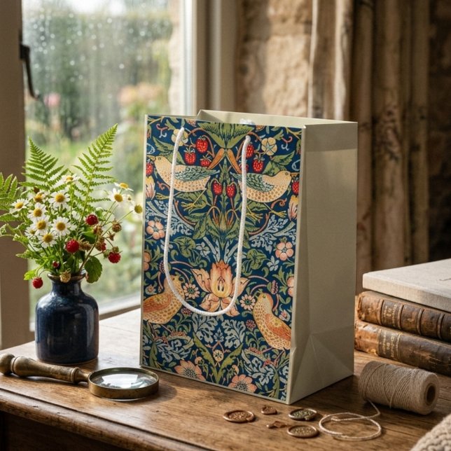 Sacola Para Presentes Média Strawberry Thef William Morris Gift Bag (Criador carregado)