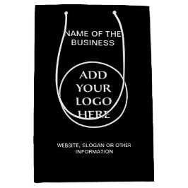 Sacola Para Presentes Média Sua Empresa de Logotipo Comercial Corporativo Prof