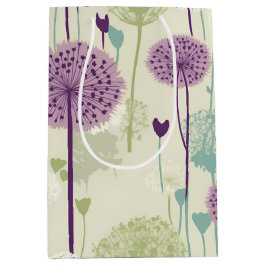 Sacola Para Presentes Média Summer Dandelion Design