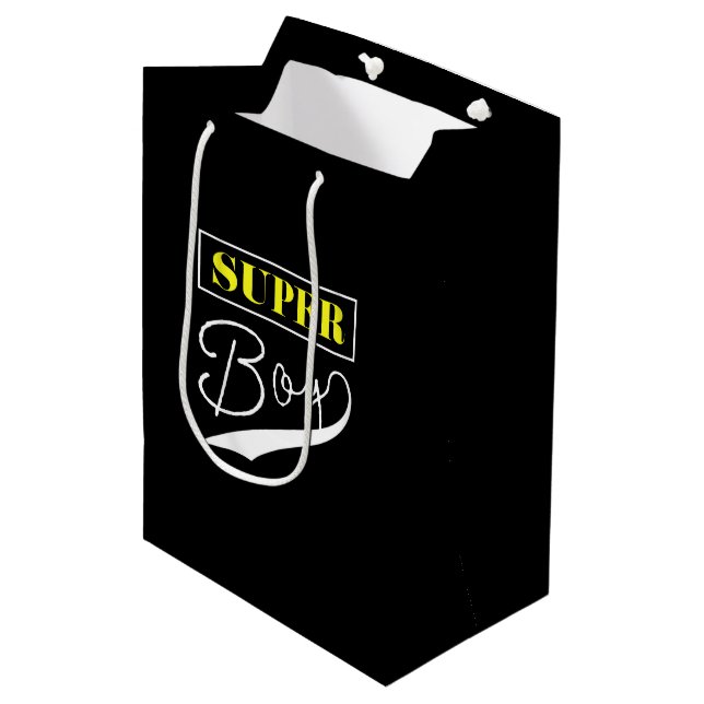 Sacola Para Presentes Média Super Boy (Frente inclinada)