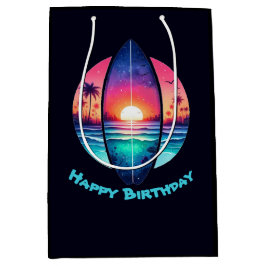 Sacola Para Presentes Média Surfboard no Sunset