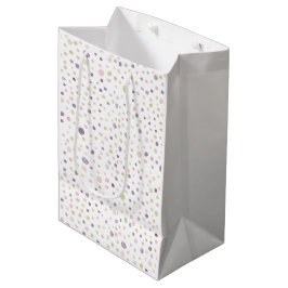 Sacola Para Presentes Média Susan Confetti Watercolor Dots Gift Bag