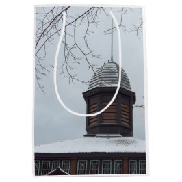 Sacola Para Presentes Média Tabernacle Cross in Snow - Martha's Vineyard