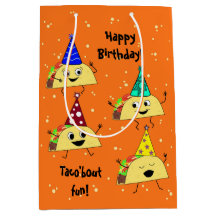 Taco Lover Média Birthday Gift Bag