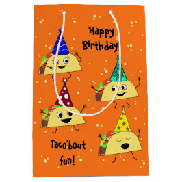 Sacola Para Presentes Média Taco Lover Média Birthday Gift Bag