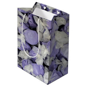 Sacola Para Presentes Média Taffy de água salgada e roxa