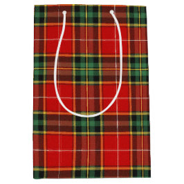 Sacola Para Presentes Média Tartan Festivo Brilhante
