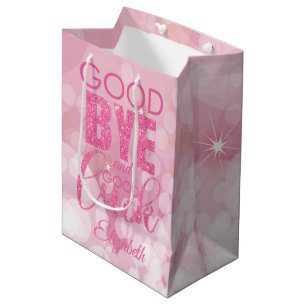 Sacola Para Presentes Média Tchau Rosa E Boa Sorte