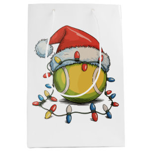 Sacola Para Presentes Média Tênis Natal Xmas Luz Santa Hat Esportes