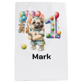 Sacola Para Presentes Média Tênis para primeiro aniversario para o cão