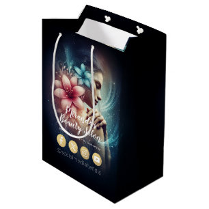 Sacola Para Presentes Média Terapêutica de Massagem Terapia Mãos Energia Spa B