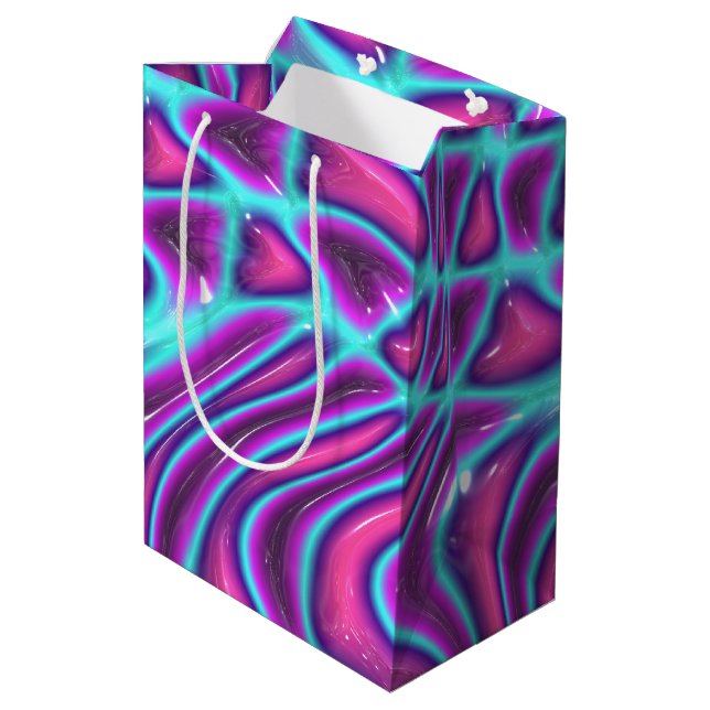 Sacola Para Presentes Média termoplástico decoglam :  (Verso inclinado)