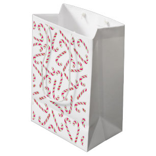 Sacola Para Presentes Média Teste padrão do bastão de doces do Natal