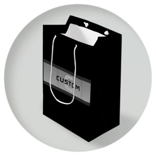 Sacola Para Presentes Média Texto em Camadas Modernas e Personalizáveis Pret