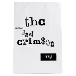 Sacola Para Presentes Média thaddeus & crimson