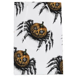 Sacola Para Presentes Média The Pumpkin-Headed Crawler Pattern