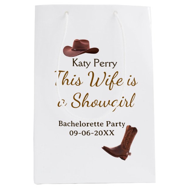 Sacola Para Presentes Média This Wife is a showgirl bachelorette party name da (Frente)