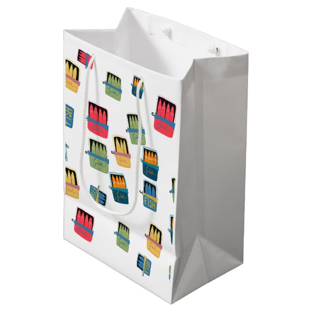 Sacola Para Presentes Média Tinned Fish Gift Bag (Frente inclinada)