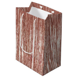 Sacola Para Presentes Média Tinsel Gelam-Dourado-Rosa Chic Strips Natal