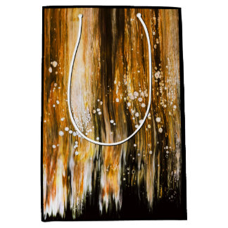 Sacola Para Presentes Média Tinta as Células de Pó Esfregar Abstrato Art