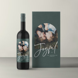 Sacola Para Presentes Média Típica elegante moderna e feliz Natal