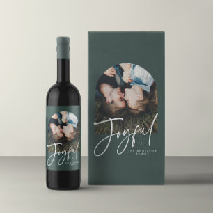 Sacola Para Presentes Média Típica elegante moderna e feliz Natal