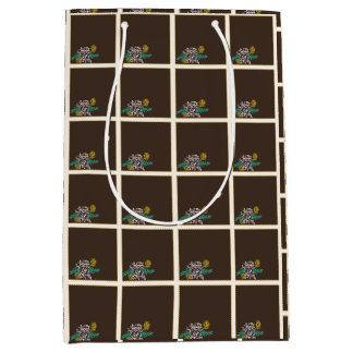 Sacola Para Presentes Média Toffee Rose