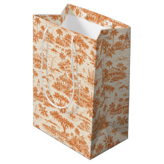 Sacola Para Presentes Média Toile da Geórgia Costeira
