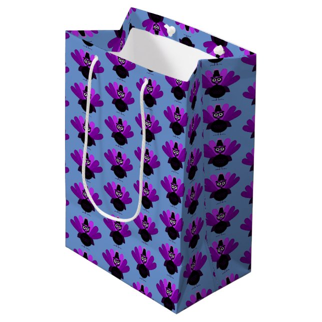 Sacola Para Presentes Média Tom Purple Turquia (Frente inclinada)