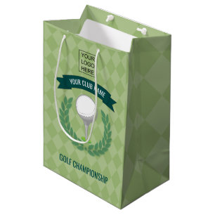 Sacola Para Presentes Média Torneio de golfe de clube / corporativo adicionar 