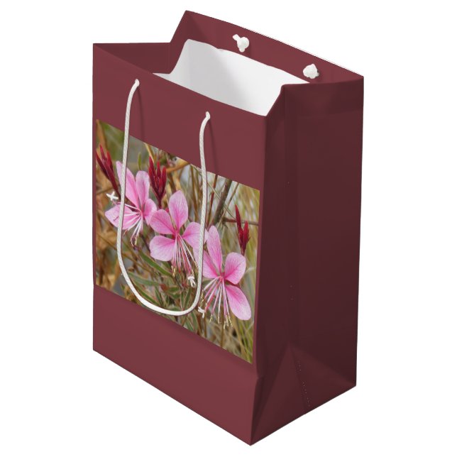 Sacola Para Presentes Média Tote Bag - Guara Rosa (Frente inclinada)