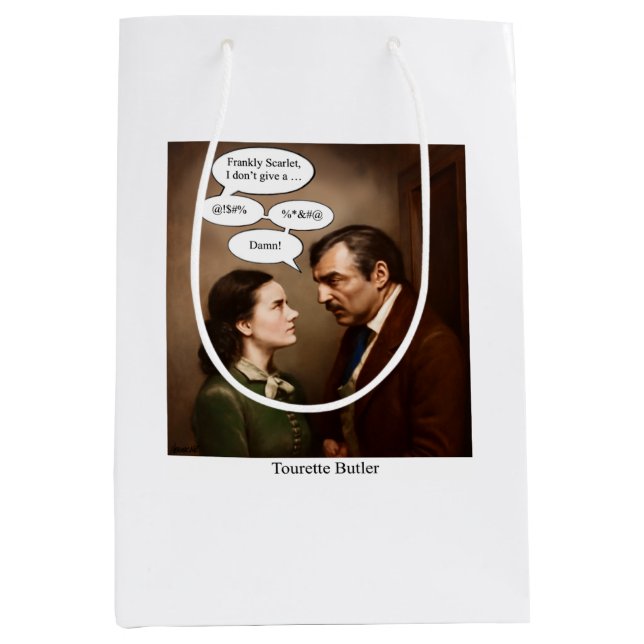 Sacola Para Presentes Média Tourette Butler (Frente)