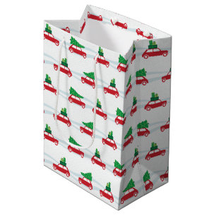 Sacola Para Presentes Média Tráfego do Natal de Mini Cooper