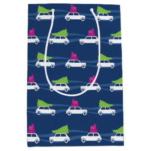 Sacola Para Presentes Média Tráfego do Natal de Mini Cooper