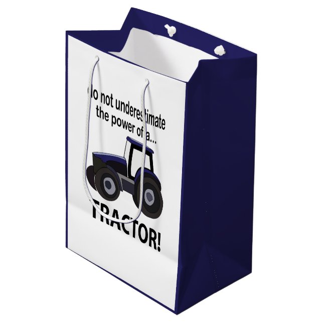 Sacola Para Presentes Média Trator Poder Trator (Frente inclinada)