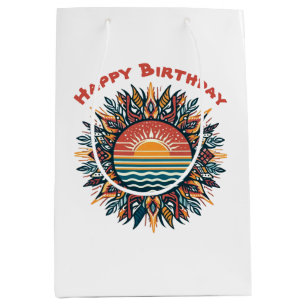 Sacola Para Presentes Média Tribal Summer Sun