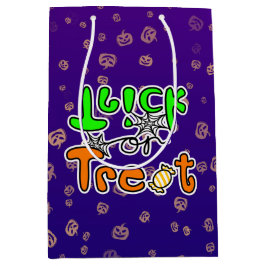 Sacola Para Presentes Média Trick ou Treat no Halloween