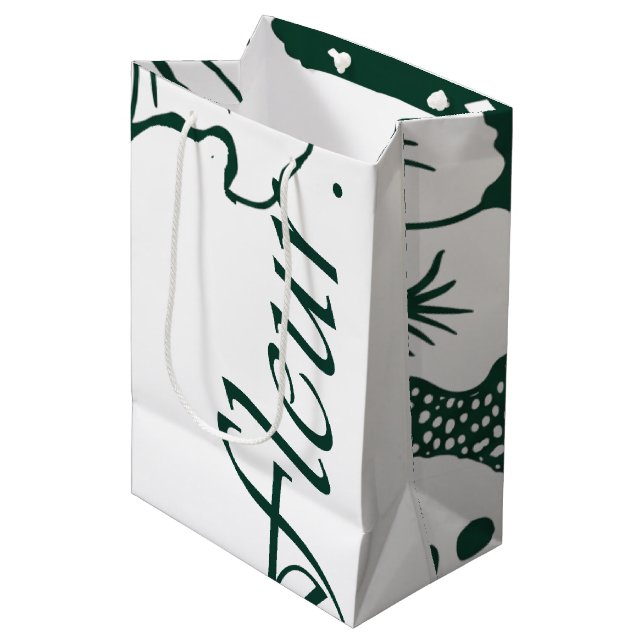 Sacola Para Presentes Média Tropical Modernism Bouquet Bag (Monochrome) (Frente inclinada)