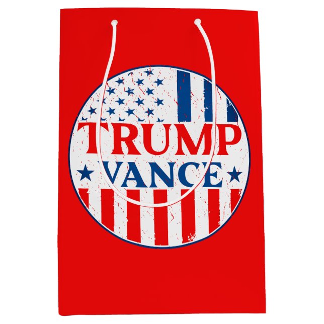 Sacola Para Presentes Média Trump Vance (Frente)