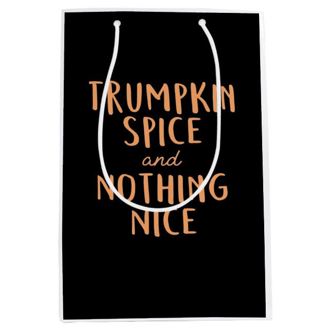 Sacola Para Presentes Média Trumpkin Spice Nice (Frente)