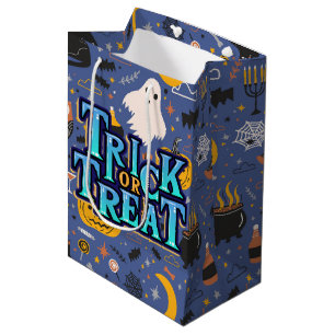 Sacola Para Presentes Média Truque Ou Tratamento De Halloween