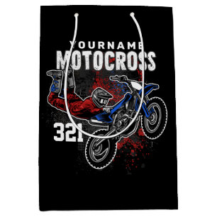 Sacola Para Presentes Média Truques FMX de Corrida Múltipla Personalizada de E