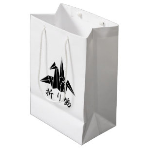 Sacola Para Presentes Média Tsuru de papel