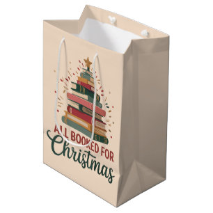 Sacola Para Presentes Média Tudo reservado para o Natal Livro Árvore Natal Pro