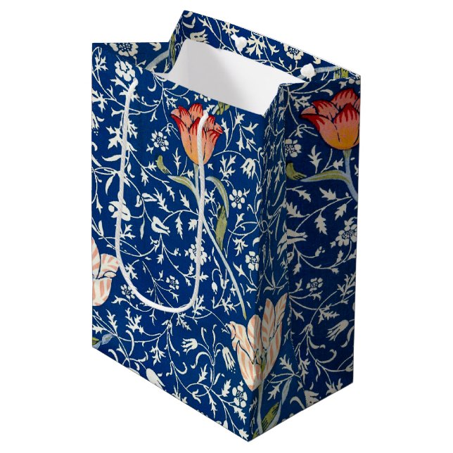 Sacola Para Presentes Média Tulipa, William Morris (Frente inclinada)