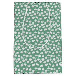 Sacola Para Presentes Média Turkeys engraçados e Christma na Fazenda!